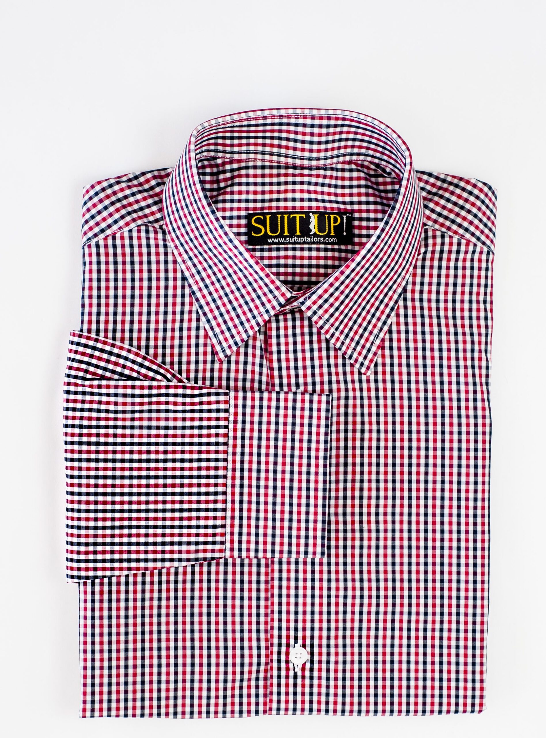 Red and Black Gingham Shirt - Black, Red, Gingham