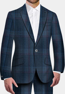Custom Two-Tone Blue Jacket - Blue, Two-Tone
