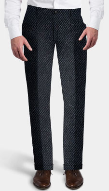 Custom Standard Black Trousers - Black, Solid
