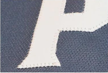 Printed twill hockey jersey name detail