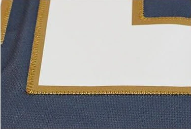 Printed twill hockey jersey number detail