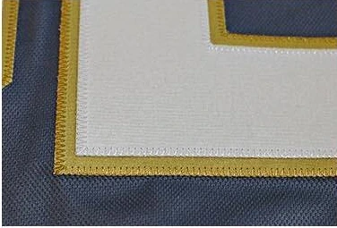 Tackle twill hockey jersey number detail