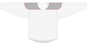 Hockey jersey rounded shoulder option