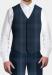 Custom Two-Tone Blue Waistcoat - Blue, Two-Tone