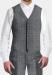Custom Light Grey Waistcoat - Grey, Solid