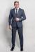 Textured Blue/Grey/Black Suit - Black, Blue, Grey, Solid