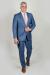 Merino Two-Tone Blue Windowpane Suit - Blue, Windowpane, Two-Tone