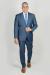 Shark Skin Blue Merino Suit - Blue, Solid