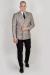 Double Breasted Two-Tone Beige Sports Jacket - Beige, Two-Tone