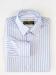Blue and Grey Striped Shirt - Blue, Grey, Striped